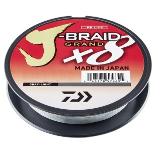 Plecionka Daiwa J-Braid Grand X8 0,10mm/135m, Gray Light