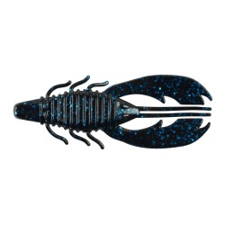 Przynęta gumowa Berkley Power Bait Craw Fatty 8cm, Black Blue Fleck