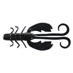 Przynęta gumowa Berkley Power Bait Crazy Legs Chigger Craw 10cm, Black Blue Fleck