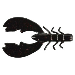 Przynęta gumowa Berkley Power Bait Chigger Craw 10cm, Black Red Fleck