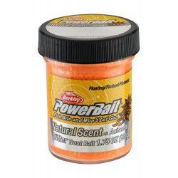 Ciasto Berkley Power Bait Natural Glitter Trout Bait - Anyż 50g, Fluorescent Orange