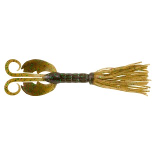 Przynęta gumowa Berkley Power Bait CrazyLeg Chigger Craw 11cm, Green Pumpkin Green and Purple