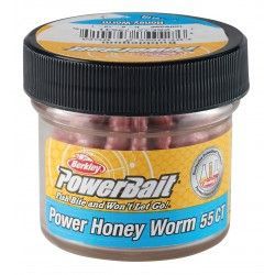 Sztuczne robaki Berkley Power Bait Power Garlic Honey Worm 2,5cm, Bubblegum (55szt.)