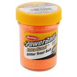 Ciasto Berkley Power Bait Glitter Trout Bait 50g, Fluorescent Orange