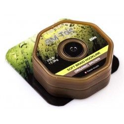 Plecionka przyponowa Ridge Monkey RM-Tec Soft Coated Hooklink 25lb/20m, Organic Brown
