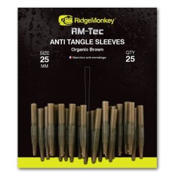 Nasadka antysplątaniowa Ridge Monkey Anti Tangle Sleeves 25mm, Organic Brown (25szt.)