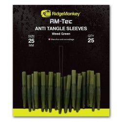 Nasadka antysplątaniowa Ridge Monkey Anti Tangle Sleeves Short 25mm, Weed Green (25szt.)