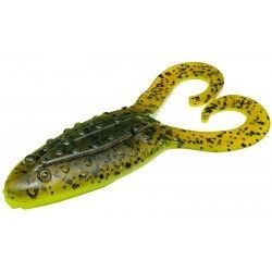 Przynęta gumowa Strike King Gurgle Toad 9,5cm, Green Pumpkin Chartreuse Belly