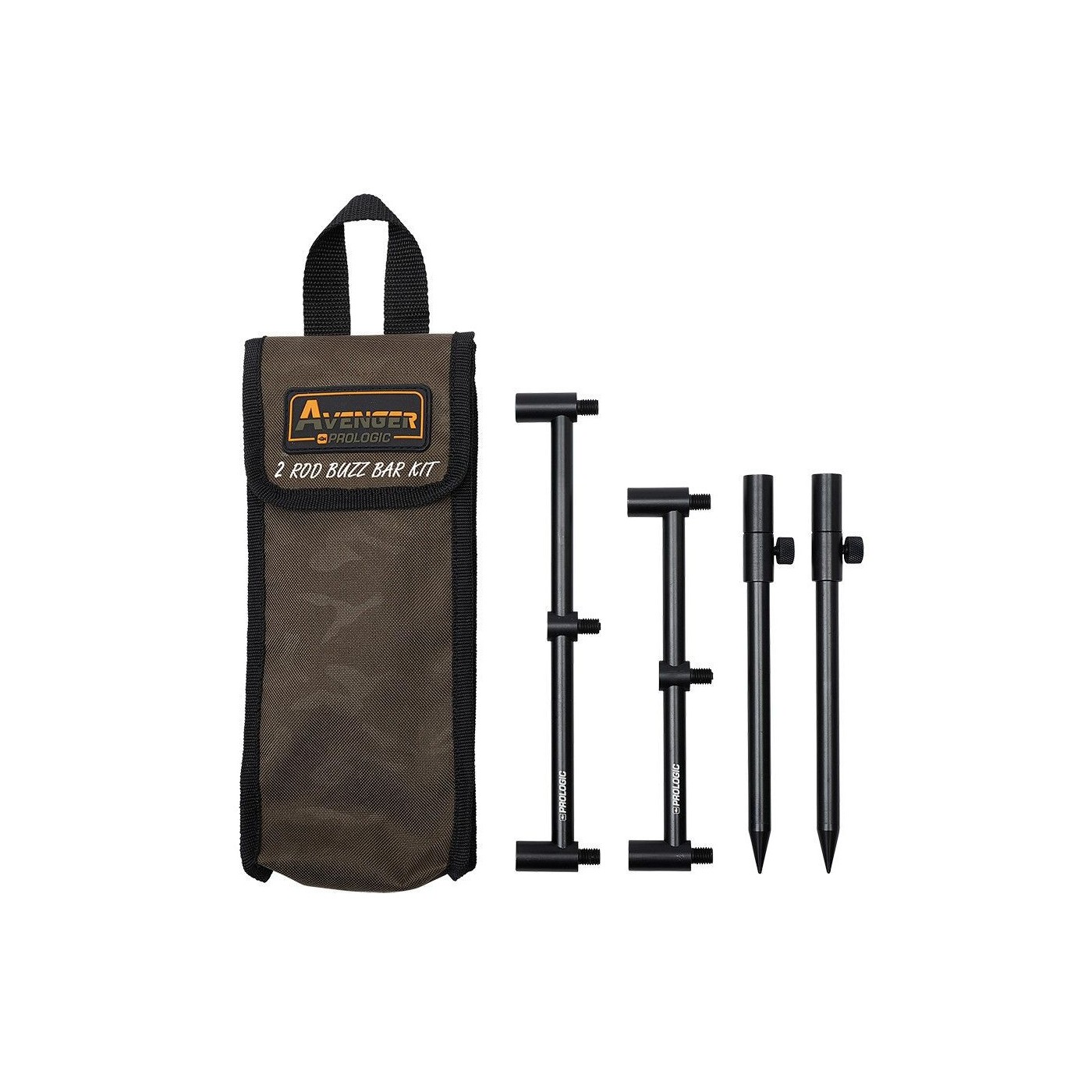 Zestaw sztyc i buzzbarów Prologic Avenger Buzz Bar Kit & Carrycase 2 rod