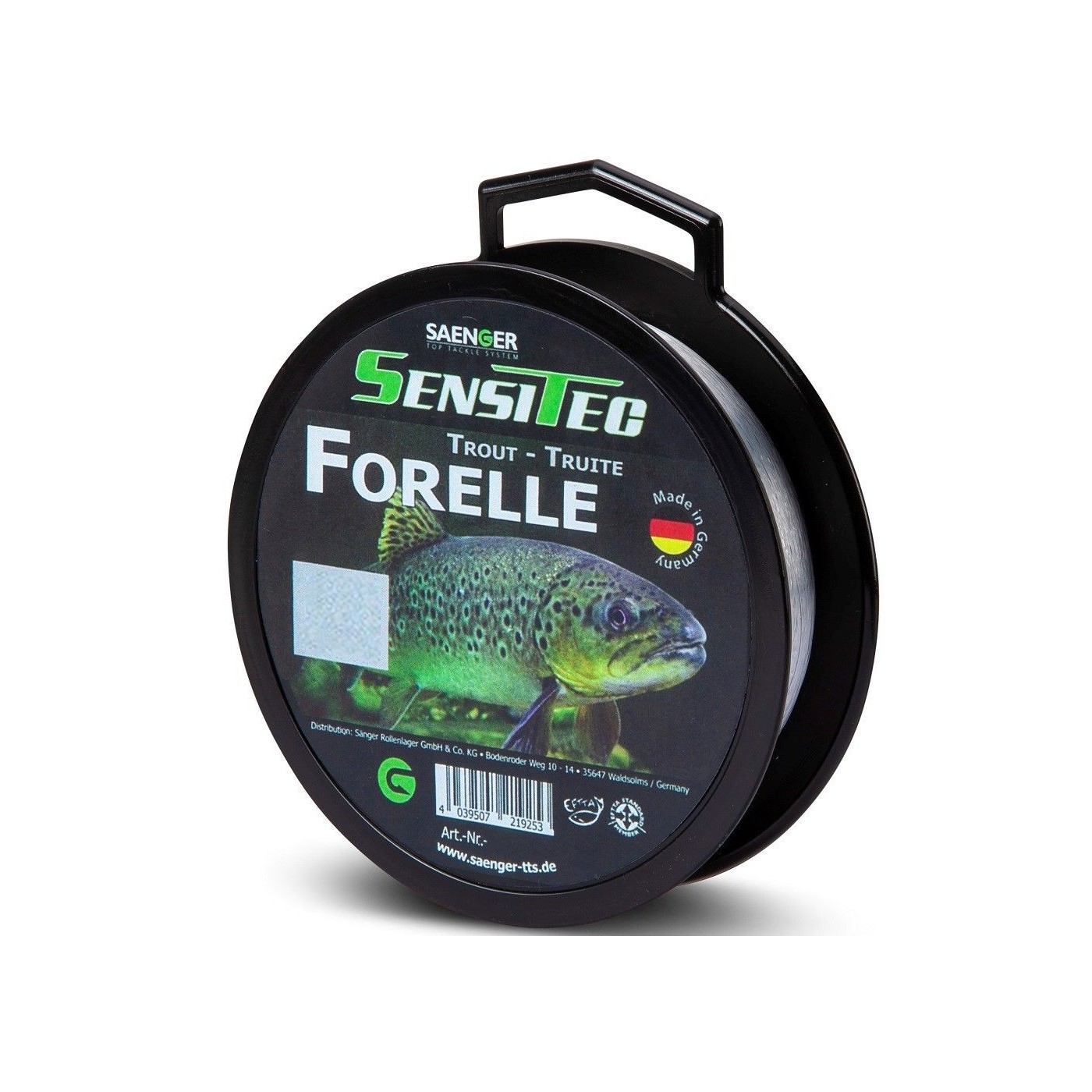 Żyłka Saenger Sensitec Trout 0,18mm/400m, Clear
