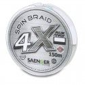 Plecionka Saenger 4 X Spin Braid 0,21mm/150m, Light Grey