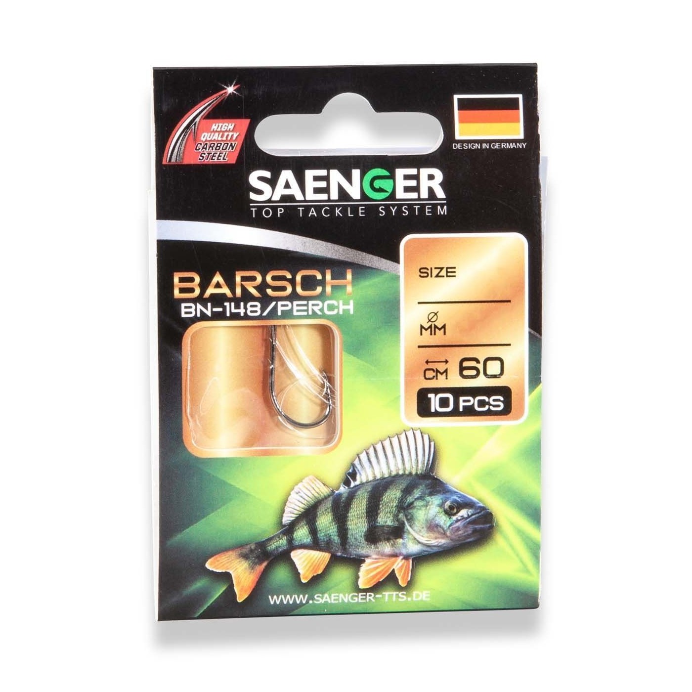 Przypon Saenger Perch rozm.8 0,20mm/60cm (10szt.)