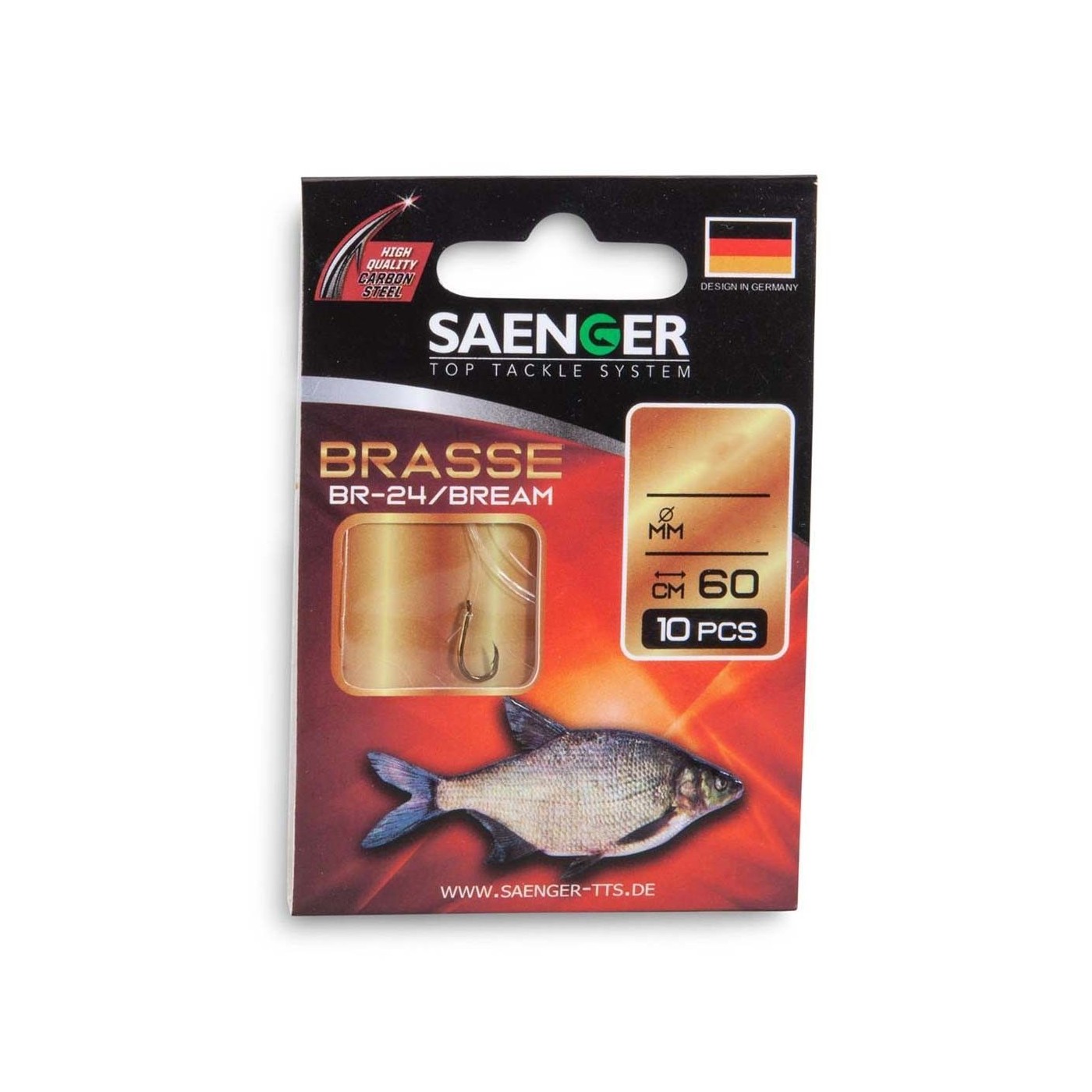 Przypon Saenger Bream rozm.10 0,16mm/60cm (10szt.)