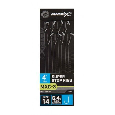 Przypon Matrix MX3-2 Super Stop Rig rozm.14 0,18mm/10cm (8szt.)