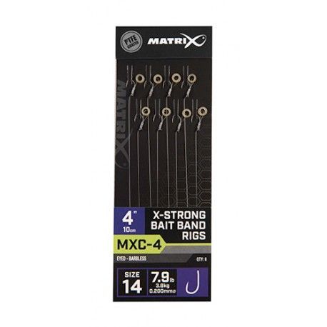 Przypon Matrix MXC-4 X-Strong Bait Band Rig rozm.14 0,20mm/10cm (8szt.)
