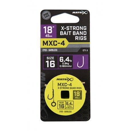 Przypon Matrix MXC-4 X-Strong Bait Band Rig rozm.16 0,18mm/45cm (8szt.)