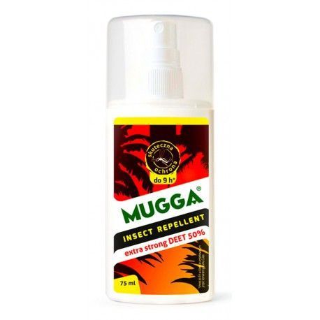 Spray Mugga przeciw komarom, kleszczom i meszkom Strong DEET 50%/75ml