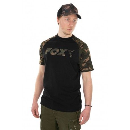 Koszulka Fox Raglan T-shirt Black/Camo, rozm.S