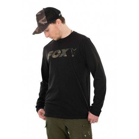 Koszulka Fox Long Sleeve T-shirt Black/Camo, rozm.S