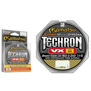 Plecionka Kamatsu Techron VX8 0,20mm/100m, Olive Green