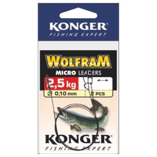 Przypon wolframowy Konger Wolfram Micro Leader 0,10mm-20cm (2szt.)