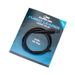 Zestaw końcowy Nash Cling-On Fused Lead Clip Leaders, Dark Silt