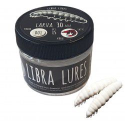 Przynęta gumowa Libra Lures Larva 001 White