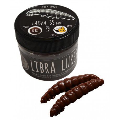 Przynęta gumowa Libra Lures Larva 038 Brown