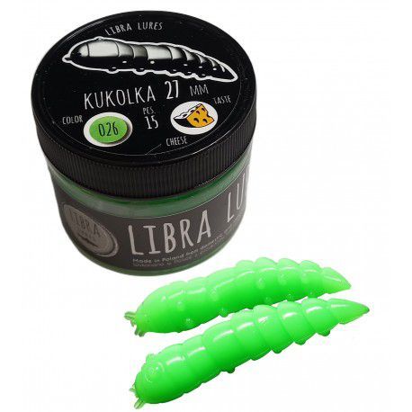 Przynęta gumowa Libra Lures Kukolka 026 Hot Green