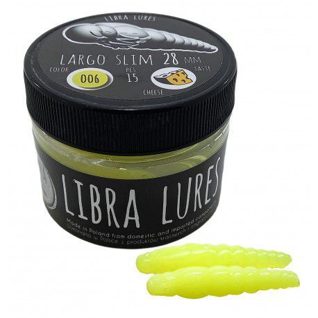Przynęta Gumowa Libra Lures Largo Slim 006 Hot Yellow