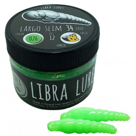 Przynęta Gumowa Libra Lures Largo Slim 026 Hot Green