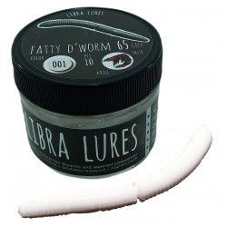 Przynęta gumowa Libra Lures Fatty D'Worm 001 White