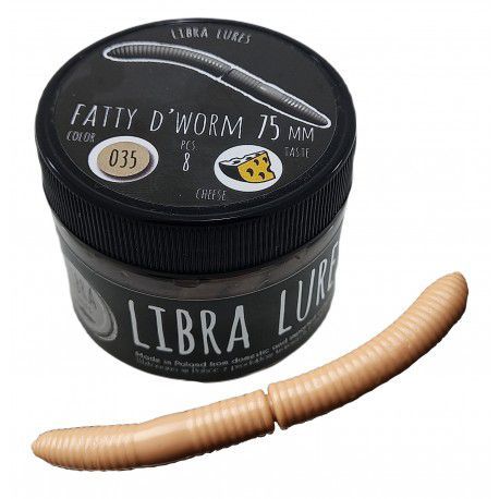 Przynęta gumowa Libra Lures Fatty D'Worm 035 Pellets