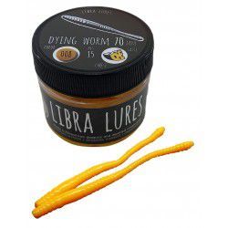 Przynęta gumowa Libra Lures Dying Worm 008 Dark Yellow