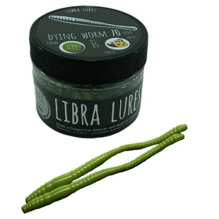 Przynęta gumowa Libra Lures Dying Worm 031 Olive