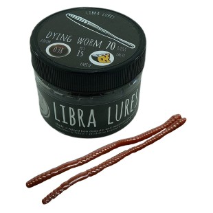 Przynęta gumowa Libra Lures Dying Worm 038 Brown