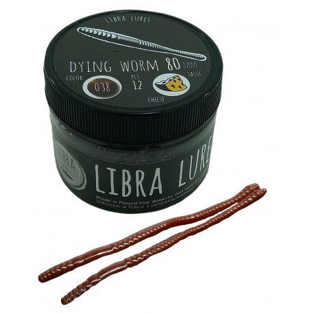 Przynęta gumowa Libra Lures Dying Worm 038 Brown