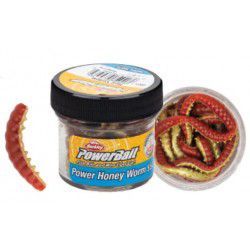 Sztuczne robaki Berkley Power Bait Power Honey Worm 2,5cm, Red Yellow(55szt.)