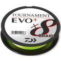 Plecionka Daiwa Tournament X8 Braid EVO+ 135m, chartreuse