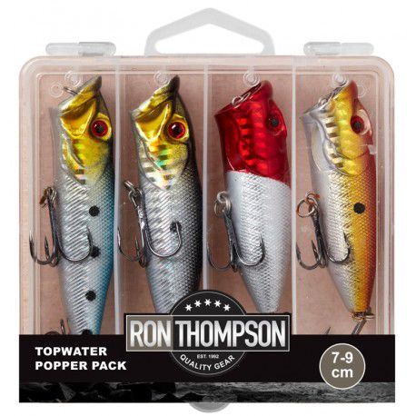 Zestaw przynęt Ron Thompson Topwater Popper Pack (4szt.)