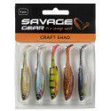 Zestaw przynęt gumowych Savage Gear Craft Shad Clear Water Mix (5szt.)