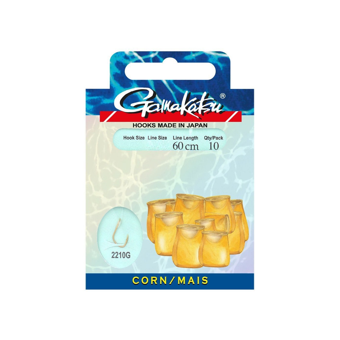Przypon Gamakatsu Corn LS-2210 rozm.12 0,20mm/60cm (10szt.)