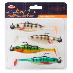 Zestaw przynęt gumowych Berkley Pulse Realistic Perch Prerigged (4szt.)