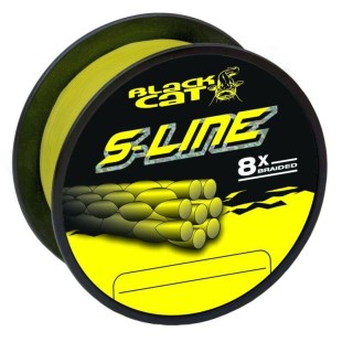 Plecionka Black Cat S-Line 0,38mm/250m, Yellow