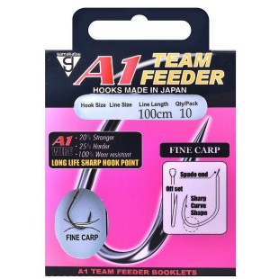 Przypon Gamakatsu A1 Team Feeder Fine Carp NS Black rozm.8 0,20mm/100cm (10szt.)