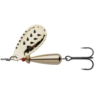 Błystka Abu Garcia Droppen Spinner LF, Gold/Black Marks