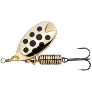 Błystka Abu Garcia Fast Attack Spinners LF, Gold/Black Dot