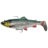 Przynęta gumowa Savage Gear 4D Trout Rattle Shad Green Silver