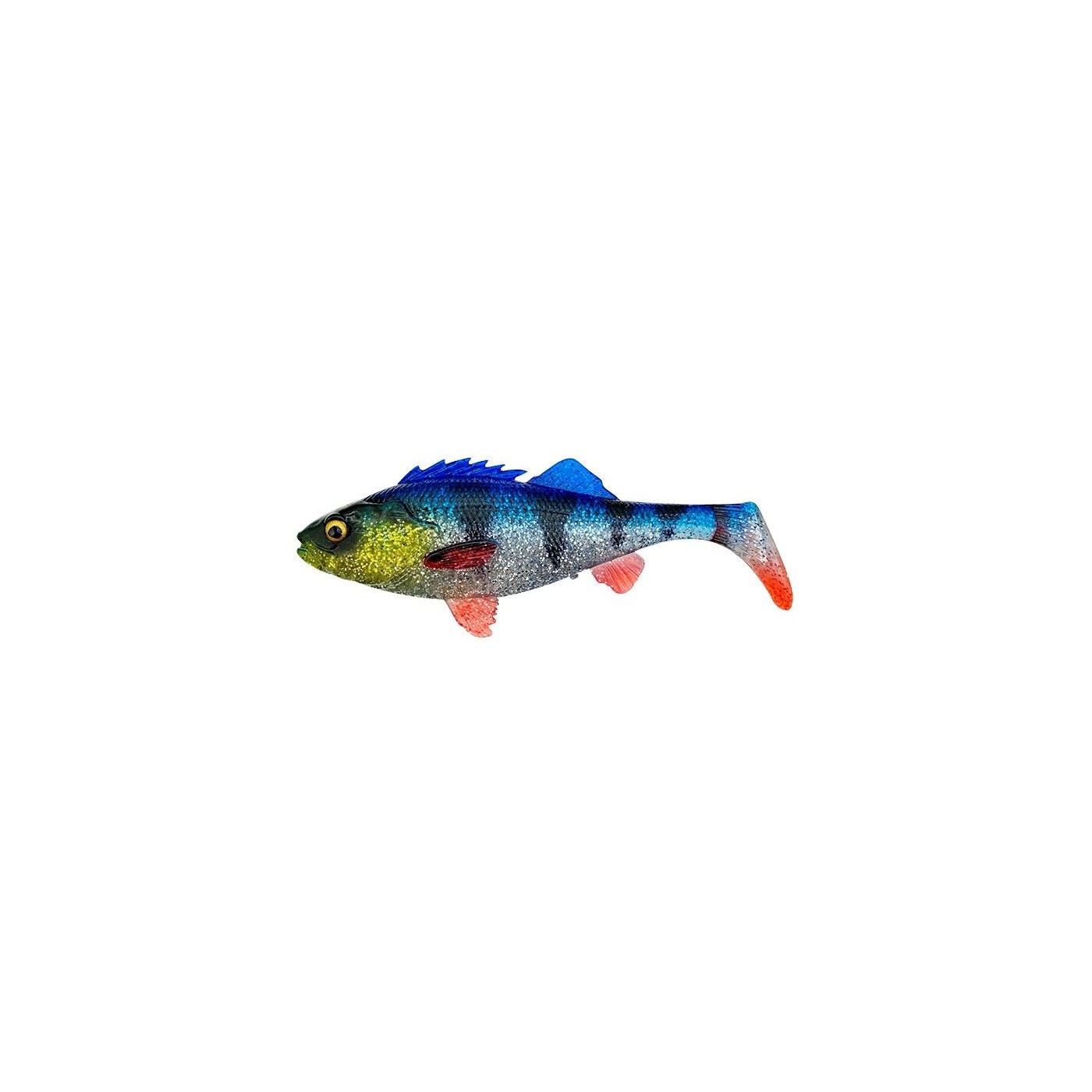 Przynęta gumowa Savage Gear 4D Perch Shad Blue Silver