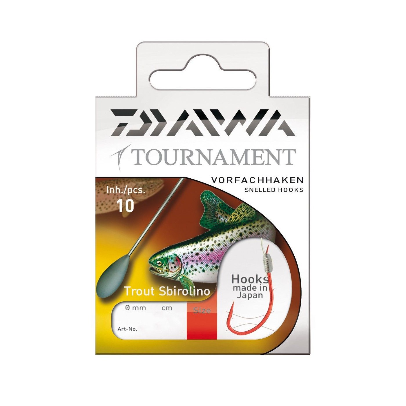 Przypon z hakiem Sbirulino Daiwa Tournament rozm.4 (10szt.)